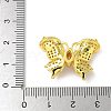 Brass Micro Pave Clear Cubic Zirconia Pendants KK-A236-07G-3