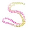 Baking Painted Transparent Glass Beads X1-DGLA-M001-10mm-05-4