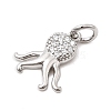 Brass Micro Pave Cubic Zirconia Charms KK-C139-29A-P-2