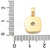 Brass Micro Pave Cubic Zirconia Pendents KK-M303-01G-08-3