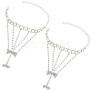 2Pcs Crystal Rhinestone Tennis Ring Bracelet BJEW-CN0001-17B-1