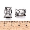 304 Stainless Steel European Style Large Hole Beads STAS-T072-107AS-3