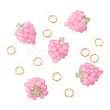 5Pcs Glass Beaded Pendants FIND-TA0009-10-2