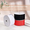 Polyester Imitation Burlap Ribbon OCOR-WH0032-21A-6