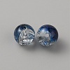 Two Tone Transparent Crackle Glass Beads LS-GLAA-WH0038-15G-2