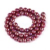 Electroplate Opaque Glass Beads Strands GLAA-T032-P8mm-AB23-2