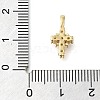 Brass Pave Clear Cubic Zirconia Pendants KK-M101-01G-06-3