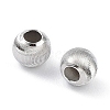 Anti-Tarnish Rhodium Plated 925 Sterling Silver Beads STER-K173-01A-P-2