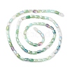 Gradient Color Electroplate Glass Bead Strands X1-GLAA-E042-01D-2