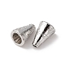 Tibetan Style Cone Alloy Bead Caps TIBE-Q044-13P-RS-1