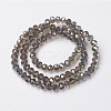 Electroplate Transparent Glass Beads Strands LS-EGLA-A034-T4mm-S06-2