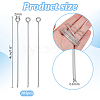 1.5 Inch 304 Stainless Steel Eye Pin Open Eye Pins for Jewelry Making STAS-PH0003-13C-2