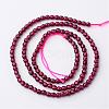 Natural Garnet Bead Strands G-K145-F-3mm-A-2