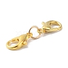 Zinc Alloy Double Lobster Claw Clasps FIND-TAC0016-15G-2