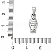 304 Stainless Steel Pendants STAS-B141-03G-P-3
