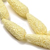 Synthetic Coral Carved Beads Strands CORA-C003-09A-01-3