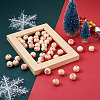 Natural Wooden Beads WOOD-TAC0010-02A-5