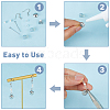 100Pcs 10 Styles 201 & 304 Stainless Steel Bead Cap Pendant Bails STAS-FI0001-02-5