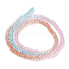 Transparent Painted Glass Beads Strands X1-DGLA-A034-T1mm-A19-5