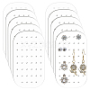 10Pcs Acrylic Earring Organizer Display Cards EDIS-WH0012-49B-1