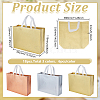18Pcs 3 Colors Eco-Friendly Non Woven Fabric Extra Large Reusable Gift Bags With Handles ABAG-GO0001-16-2