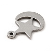 Non-Tarnish 201 Stainless Steel Pendants STAS-P312-18P-3