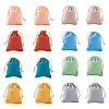 Magibeads 40Pcs 8 Colors Polycotton Canvas Packing Pouches ABAG-MB0001-07-7