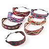 7Pc 7 Style Adjustable Polyester Ethnic Cord Wrap Bracelets BJEW-TAC0036-2