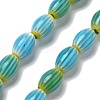 Handmade Millefiori Lampwork Beads Strands LAMP-F035-12H-1