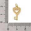 Rack Plating Brass Micro Pave Cubic Zirconia Pendants ZIRC-F142-12A-G-3