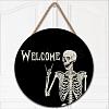 Wood Hanging Welcome Signs SKUL-PW0002-066-1