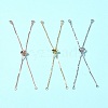 5Pcs Rack Plating Adjustable Brass Slider Bracelet Making MAK-FS0001-03G-12