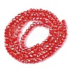 Electroplate Glass Beads Strands EGLA-A044-P1mm-B22-3