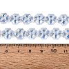 Baking Paint Electroplate Transparent Glass Beads Strands EGLA-Q136-04A-09-4