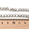 Electroplate Glass Beads Strands EGLA-F166-04A-P-4