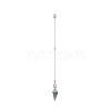 Mixed Gemstone Dowsing Pendulum Big Pendants HJEW-TA00018-3