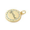 Brass Enamel Pendants KK-P293-09G-02-2