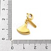 Brass Enamel Fruits Pendant Decoration HJEW-P020-01A-G-3