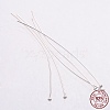 925 Sterling Silver Flat Head Pins STER-K017-50mm-S-3