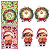 6Pcs Christmas Theme Cartoon Paper Stickers DIY-P085-14A-3