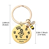 Alloy Enamel & 201 Stainless Steel Keychain KEYC-YW00091-01-3