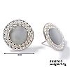 Cute Candy Round Button Cat Eye Stud Earrings for Summer DG6312-2-1