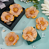 6Pcs Flower Cloth Brooches for Backpack Clothes Wedding Party JEWB-FH0002-38A-4