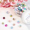 SUNNYCLUE 100Pcs 10 Colors Imitation Pearl Acrylic Berry Beads for DIY Stretch Bracelets Making Kits DIY-SC0015-38-4