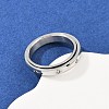 304 Stainless Steel Rhinestone Rotating Finger Rings RJEW-A074-01C-P-1