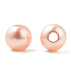 Spray Painted ABS Plastic Imitation Pearl Beads OACR-T015-05A-19-1