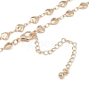 Simple Alloy Heart Link Chain Necklaces for Women NJEW-K384-05KCG-2