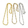 304 Stainless Steel Figaro Chain Necklace Making STAS-A028-N023-1