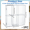 6 Grids Plastic Model Organizer Display Case AJEW-WH0472-76-2