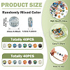 80Pcs Electroplate Transparent Glass Beads EGLA-TA0030-08-4